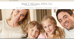 Desktop Screenshot of markmcguiredds.com